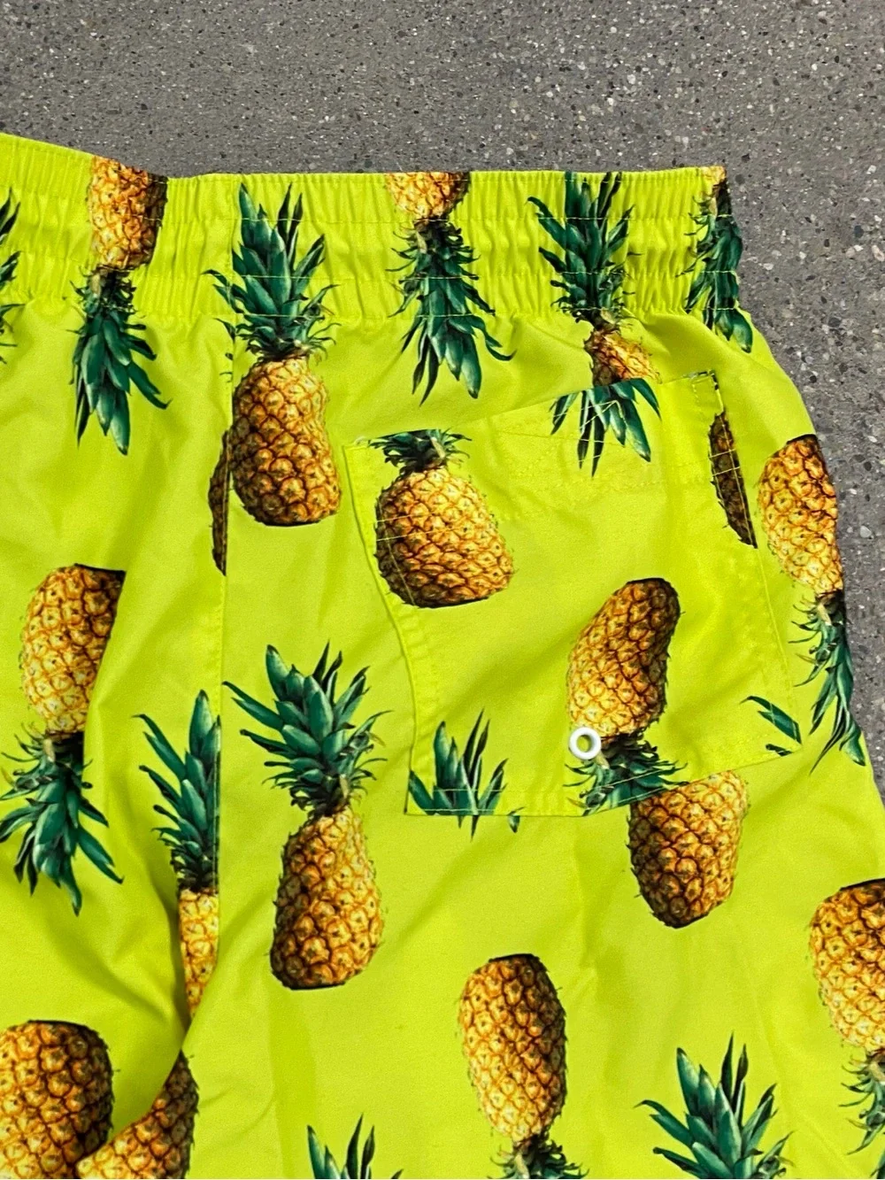 Like New Neon Pineapple Old Navy Swim Trunks Bathing Suit size Medium